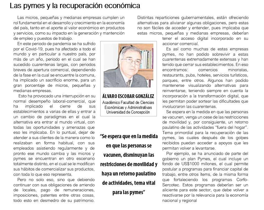 Las Pymes y la Recuperación Económica