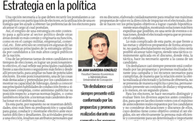 Estrategia en la política