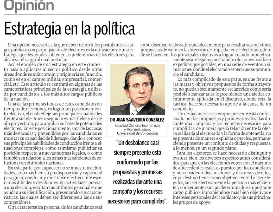 Estrategia en la política
