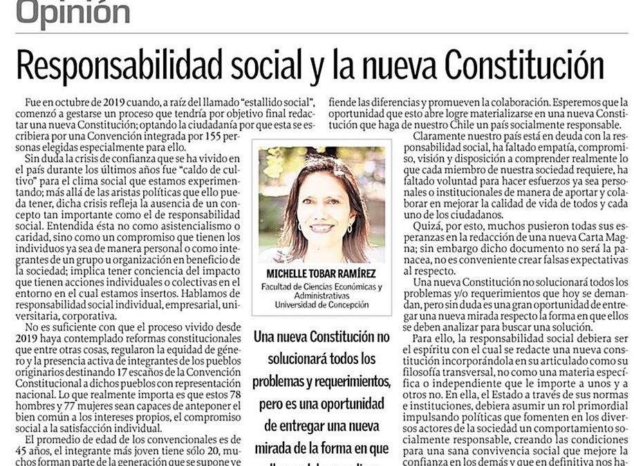 Responsabilidad social y la nueva Constitución