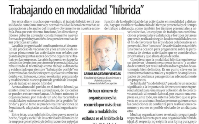 Trabajando en modalidad «híbrida»