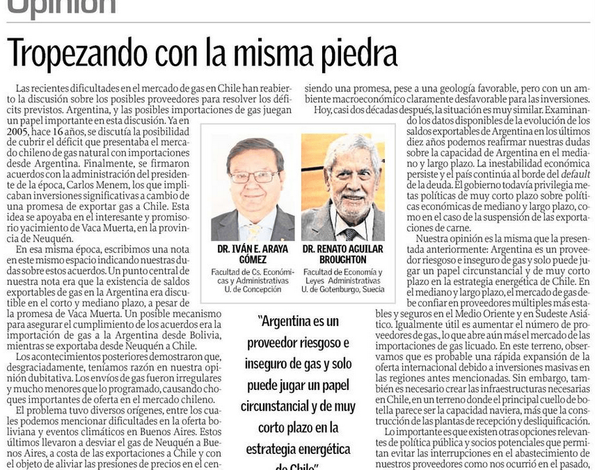 Tropezando con la misma piedra