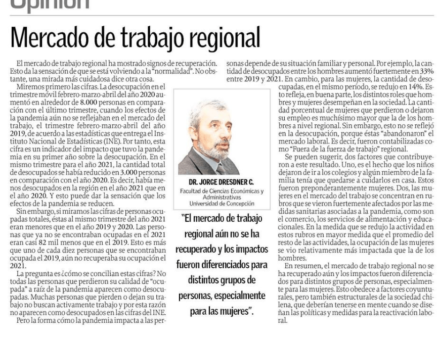 Mercado de trabajo regional