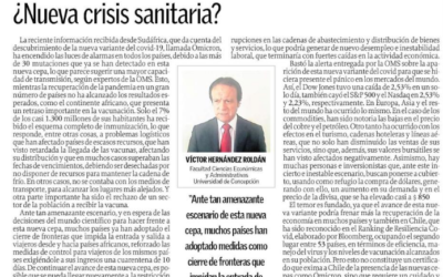 ¿Nueva crisis sanitaria?