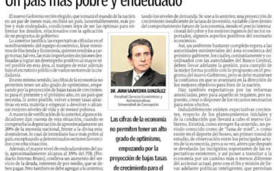 Un país más pobre y endeudado