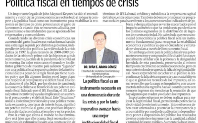 Política fiscal en tiempos de crisis