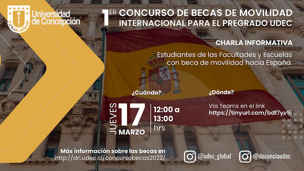 Primer concurso de becas de movilidad estudiantil de pregrado 2022