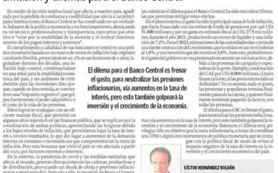 Inflación y dilemas para el Banco Central