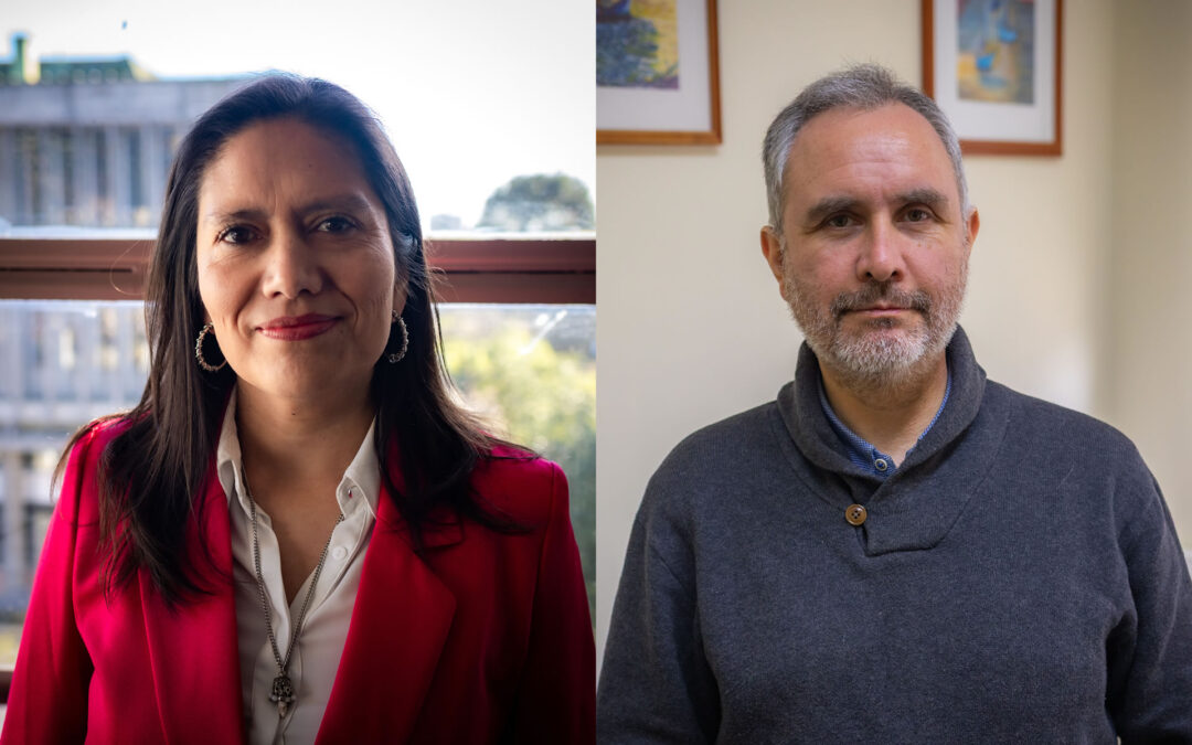 Michelle Tobar Ramírez y Francisco Sepúlveda Laurence, dos académicos con 25 años de servicio en la Universidad de Concepción